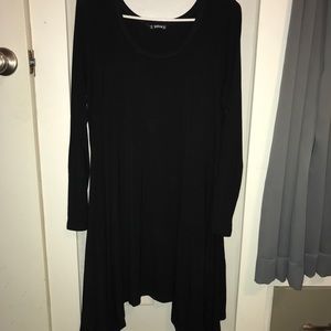 Black Mid Sleeve Dress
